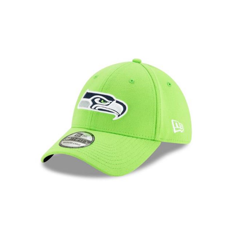 NFL Seattle Seahawks Team Classic 39Thirty Stretch Fit (DEK8211) - Green New Era Caps